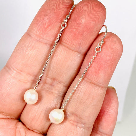 Pearl drop earrings E2590 - Nature's Magick