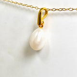 Pearl Gold Plated Drop Pendant PPGJ1220