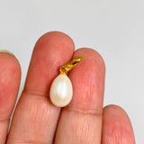 Pearl Gold Plated Drop Pendant PPGJ1220
