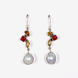 Pearl multi drop earrings E2529 - Nature's Magick