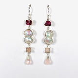 Pearl multi drop earrings KEGJ1371 - Nature's Magick