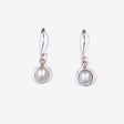 Pearl oval earrings E2672 - Nature's Magick