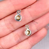 Pearl petite round earrings R2363-PLC - Nature's Magick