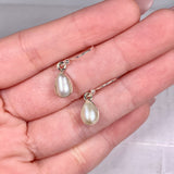 Pearl petite teardrop earrings R2363-PLD - Nature's Magick