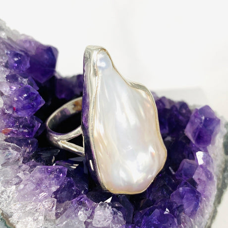 Pearl ring s.10 KRGJ2933 - Nature's Magick