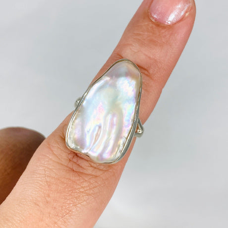 Pearl ring s.8 KRGJ2930 - Nature's Magick