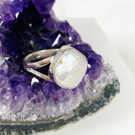 Pearl ring s.8 KRGJ2931 - Nature's Magick