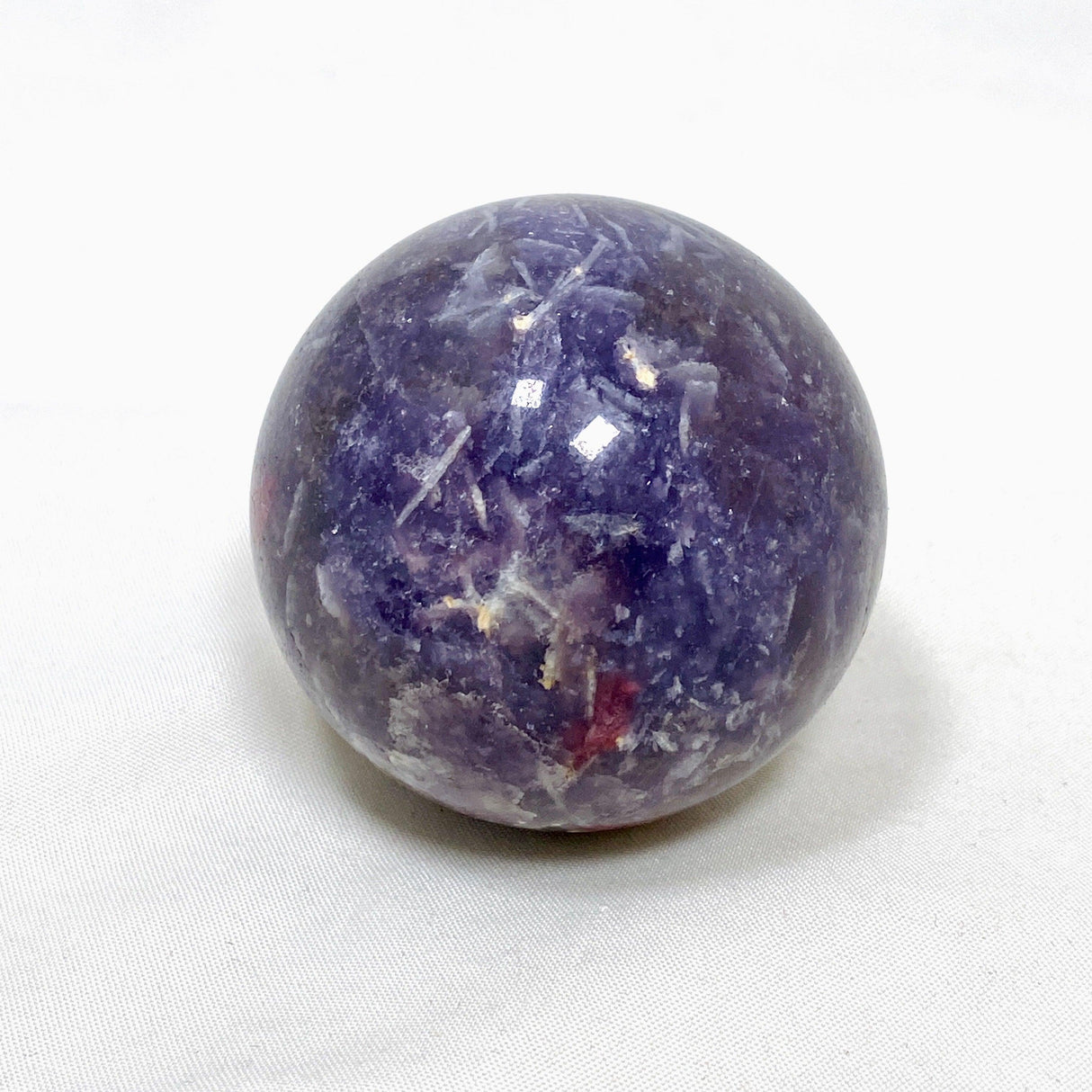 Pegmatite (Pink Tourmaline, Lepidolite, Smokey Quartz) Sphere PTLS-02 - Nature's Magick