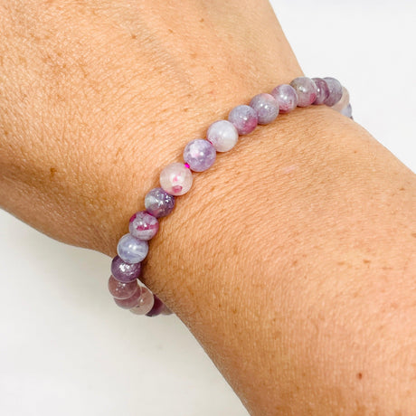 Pegmatite "Unicorn stone" Bracelet - Pink Tourmaline, Lepidolite and Quartz - Nature's Magick