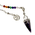 Pendulum- Gemstone drop with chakra beads PD7 - Nature's Magick