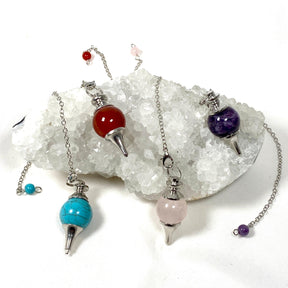 Pendulum- round gemstone PD1 - Nature's Magick