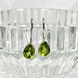 Peridot faceted teardrop earrings KEGJ894 - Nature's Magick