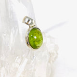 Peridot oval cabochon petite pendant PPGJ488 - Nature's Magick