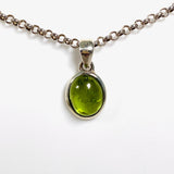 Peridot oval cabochon petite pendant PPGJ488 - Nature's Magick