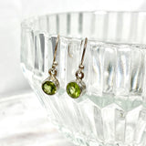 Peridot petite circular faceted earrings R2363-PDC - Nature's Magick