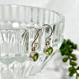 Peridot petite circular faceted earrings R2363-PDC - Nature's Magick