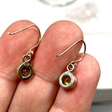 Peridot petite circular faceted earrings R2363-PDC - Nature's Magick