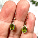 Peridot petite oval faceted earrings R2363-PDO - Nature's Magick