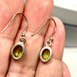 Peridot petite oval faceted earrings R2363-PDO - Nature's Magick