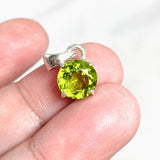 Peridot Round Faceted Pendant PPGJ550 - Nature's Magick