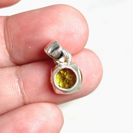 Peridot Round Faceted Pendant PPGJ550 - Nature's Magick