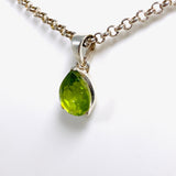 Peridot teardrop faceted petite pendant PPGJ485 - Nature's Magick