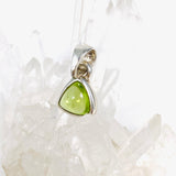 Peridot triangle cabochon petite pendant PPGJ487 - Nature's Magick