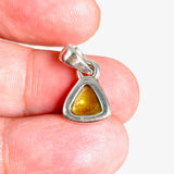 Peridot triangle cabochon petite pendant PPGJ487 - Nature's Magick