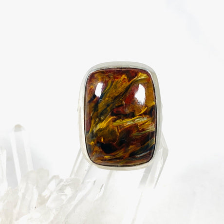 Pietersite rectangular ring s.8 KRGJ2756 - Nature's Magick