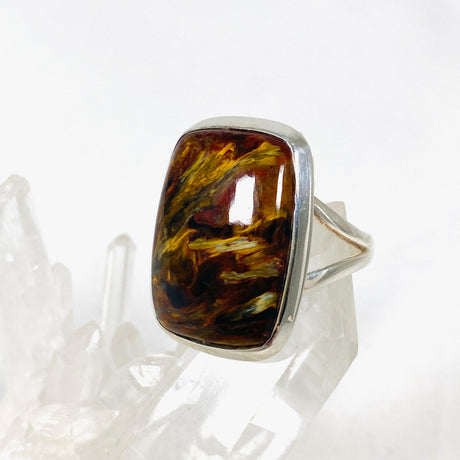 Pietersite rectangular ring s.8 KRGJ2756 - Nature's Magick