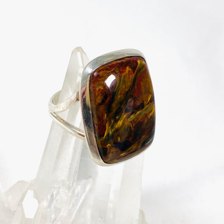 Pietersite rectangular ring s.8 KRGJ2756 - Nature's Magick