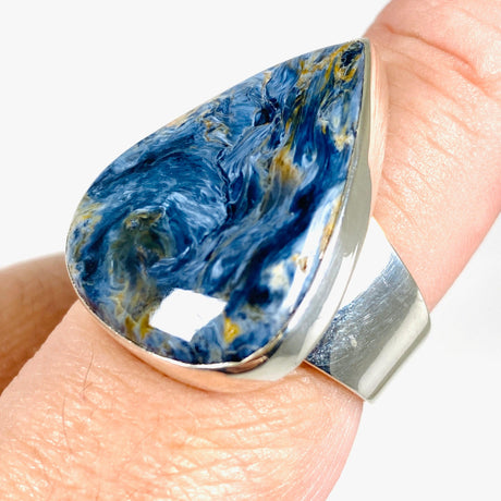 Pietersite teardrop ring s.9 KRGJ2760 - Nature's Magick