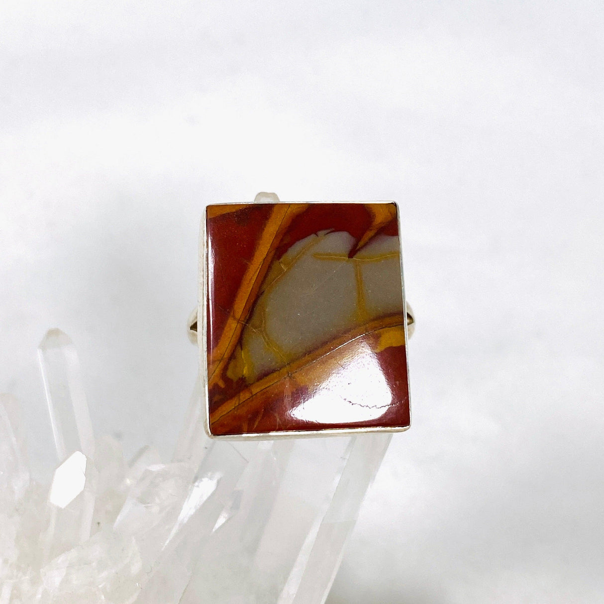 Pilbara "Noreena Jasper" Rectangular Ring Size 11 KRGJ2225 - Nature's Magick