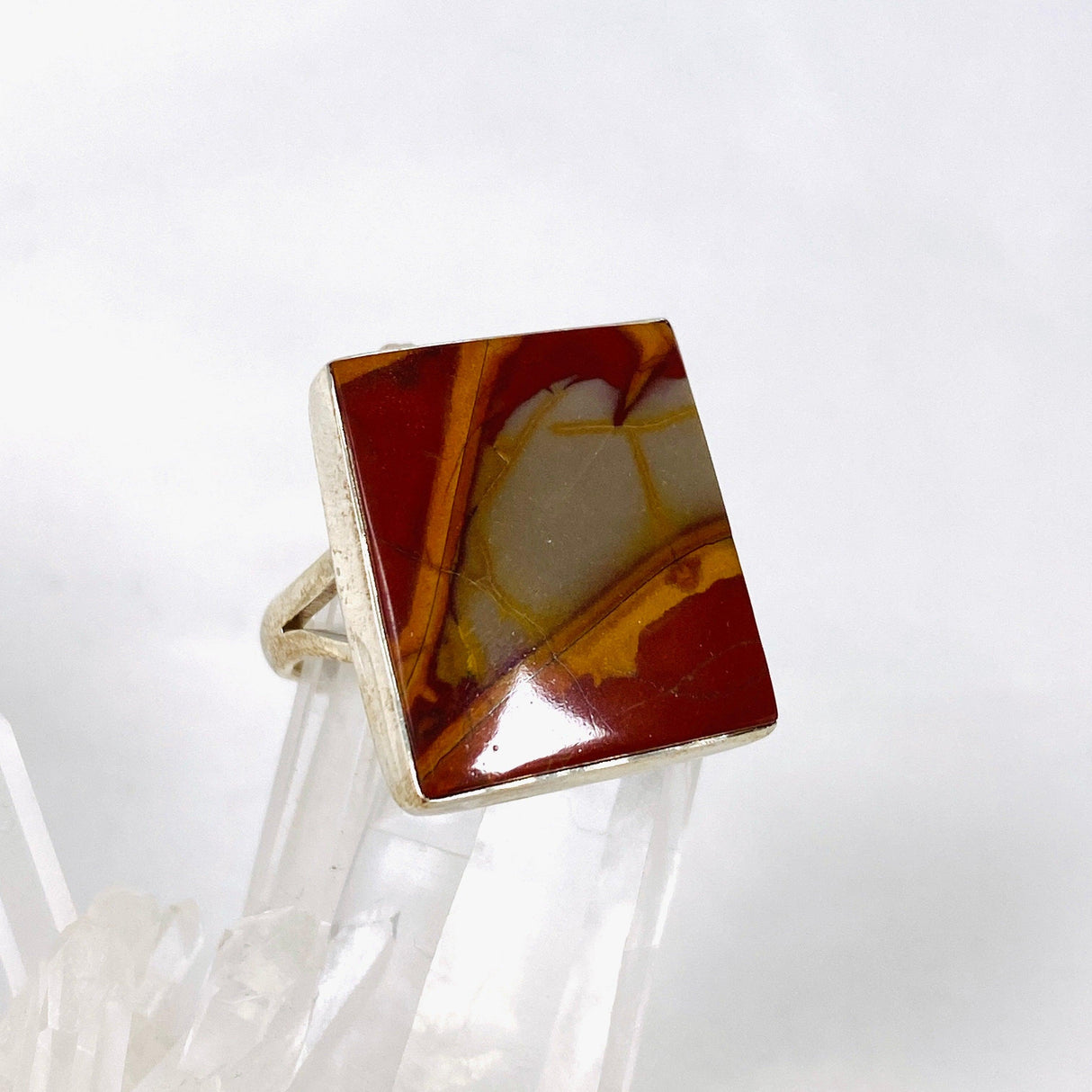 Pilbara "Noreena Jasper" Rectangular Ring Size 11 KRGJ2225 - Nature's Magick