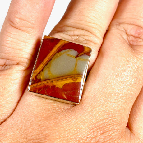 Pilbara "Noreena Jasper" Rectangular Ring Size 11 KRGJ2225 - Nature's Magick