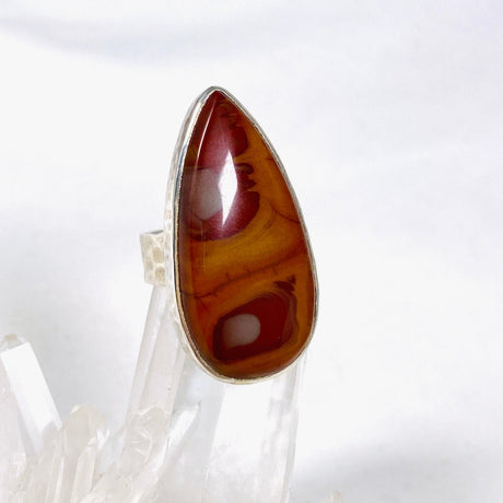 Pilbara "Noreena Jasper" Teardrop Hammered Band Ring Size 7 KRGJ2218 - Nature's Magick