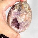 Pink Amethyst Flower Agate Egg PAFE-01 - Nature's Magick