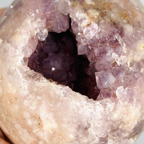 Pink Amethyst Flower Agate Egg PAFE-01 - Nature's Magick