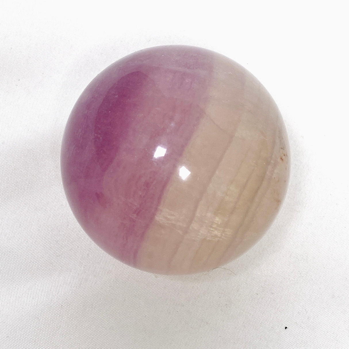 Pink and Yellow Fluorite Sphere FLS-11 - Nature's Magick