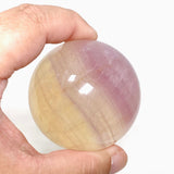 Pink and Yellow Fluorite Sphere FLS-12 - Nature's Magick