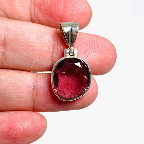 Pink Tourmaline Faceted Pendant PPGJ582 - Nature's Magick