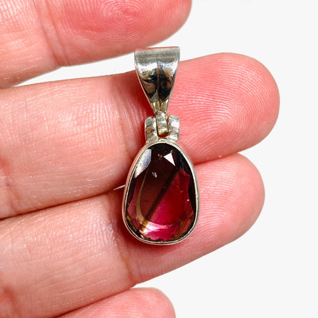 Pink Tourmaline Faceted Pendant PPGJ583 - Nature's Magick