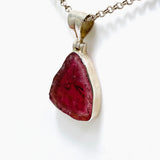 Pink tourmaline large slice pendant GPJ01