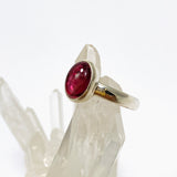 Pink Tourmaline Oval Cabochon Ring Size 6.5 PRGJ732