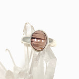 Pink Tourmaline Oval Cabochon Ring Size 8 PRGJ529