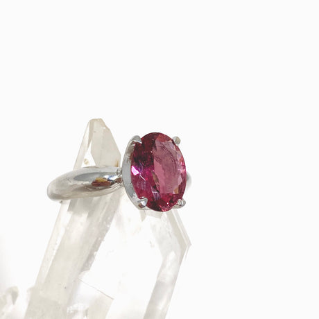 Pink Tourmaline Oval Faceted Ring Size 7.5 HRGJ-60