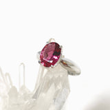 Pink Tourmaline Oval Faceted Ring Size 7.5 HRGJ-60