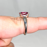 Pink Tourmaline Oval Faceted Ring Size 7.5 HRGJ-60