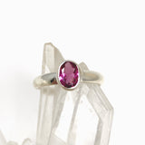 Pink Tourmaline Oval Faceted Ring Size 7 PRGJ530