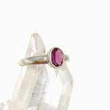 Pink Tourmaline Oval Faceted Ring Size 7 PRGJ530